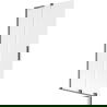 Mexen Velar L Badewannenwand 2-flügelig verschiebbar 95 x 150 cm, matt, gun gray gebürstet - 896-095-003-31-66