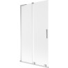 Mexen Velar L vannitoa kaheukseline liugklaas 100 x 150 cm, härmatis, kroom - 896-100-003-31-01