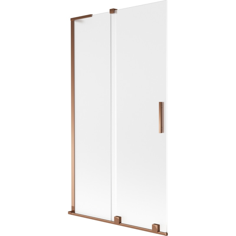 Mexen Velar L klizni paravan za kadu s dva krila 100 x 150 cm, matirano, ružičasto zlato - 896-100-003-31-60