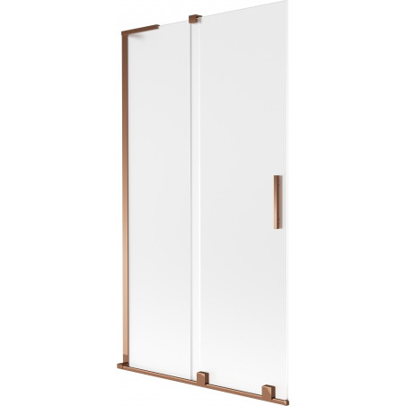 Mexen Velar L klizni paravan za kadu s dva krila 100 x 150 cm, matirano, ružičasto zlato - 896-100-003-31-60