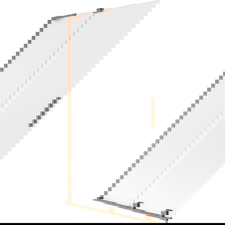 Mexen Velar L zweeteleg Parawan fir d'Dusch, 2-flügelech, 100 x 150 cm, mattiert, gebiersteleg Koffer - 896-100-003-31-65