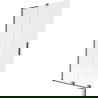 Mexen Velar L badwand paneel 2-delig schuifbaar 100 x 150 cm, ijs, geweergrijs geborsteld - 896-100-003-31-66