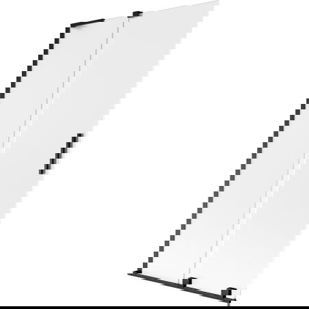 Mexen Velar L Duschtrennwand, 2-flügelig, Schiebetür 100 x 150 cm, satiniert, schwarz - 896-100-003-31-70