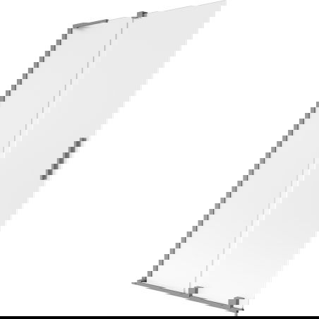 Mexen Velar L badwand met 2 schuifdeuren 100 x 150 cm, matglas, gun metal - 896-100-003-31-95