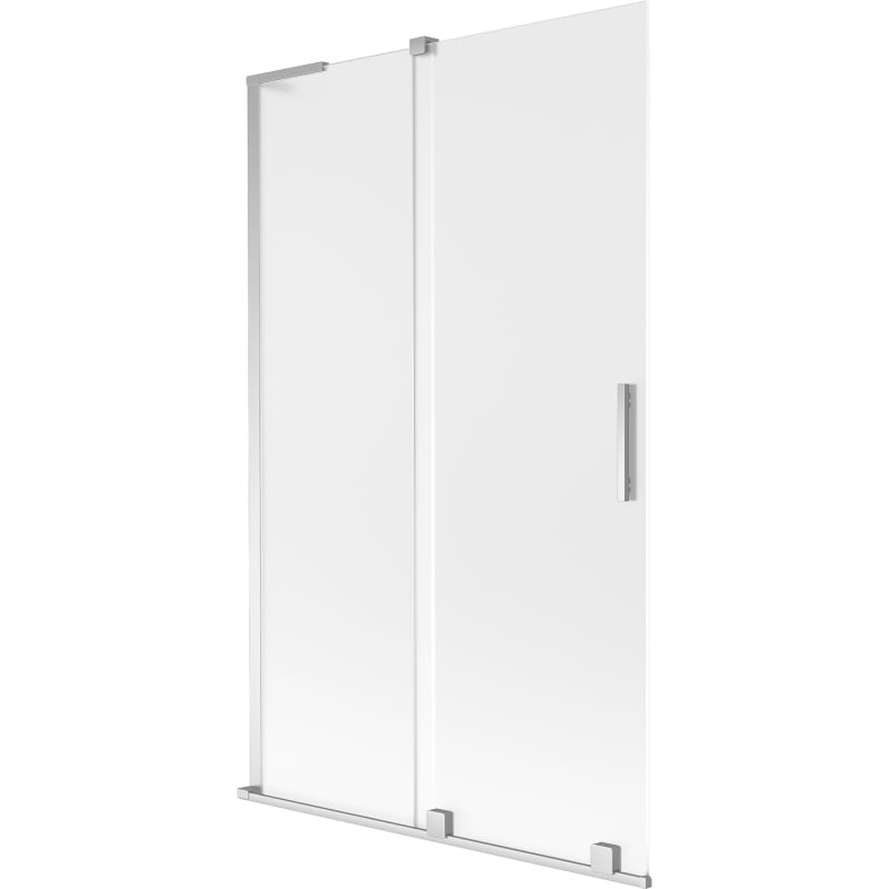 Mexen Velar L 2-osaisen liukuva kylpyhuoneen väliseinä 110 x 150 cm, huurrettu, kromi - 896-110-003-31-01