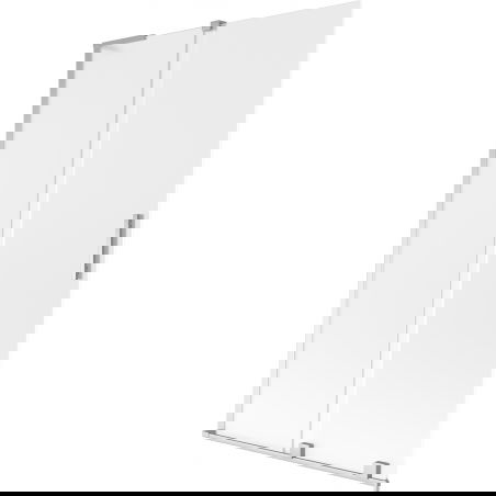 Mexen Velar L Badewannenabtrennung, 2-flügelig verschiebbar, 110 x 150 cm, mattiert, Chrom - 896-110-003-31-01