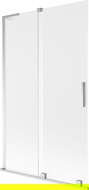 Mexen Velar L Badewannenfaltwand 2-teilig verschiebbar 110 x 150 cm, matt, Chrom - 896-110-003-31-01