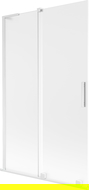 Mexen Velar L paroi de baignoire à 2 volets coulissants 110 x 150 cm, givré, blanc - 896-110-003-31-20