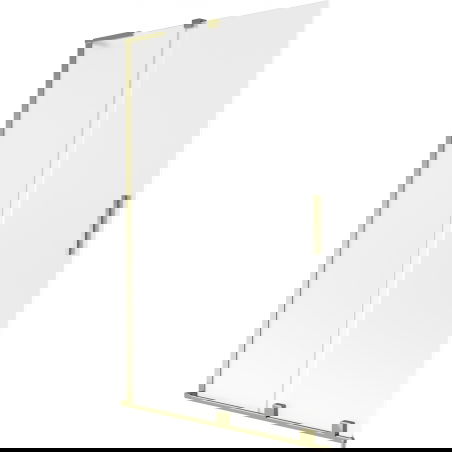 Mexen Velar L Badewannenabtrennung 2-flügelig verschiebbar 110 x 150 cm, matt, gold - 896-110-003-31-50