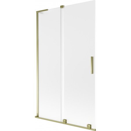 Mexen Velar L klizni pregrad 2-krilni klizni 110 x 150 cm, matiran, zlatni - 896-110-003-31-50
