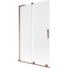 Mexen Velar L kaheseinaline vanniparavan, liuglev, 110 x 150 cm, mattklaas, roosa kuld - 896-110-003-31-60
