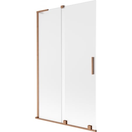 Mexen Velar L bath screen 2-wing sliding 110 x 150 cm, frost, brushed copper - 896-110-003-31-65