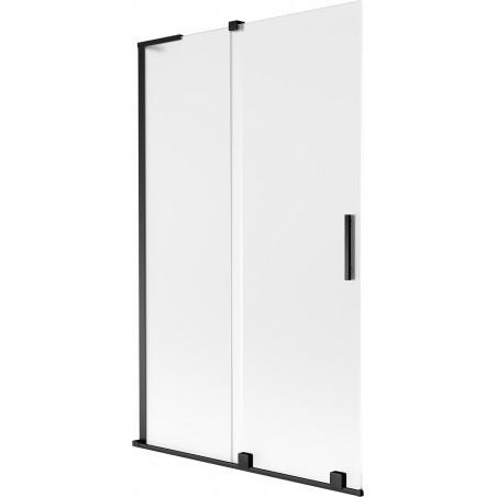 Mexen Velar L vannide partitsioon 2-paneeliga liuguks 110 x 150 cm, matt, must - 896-110-003-31-70