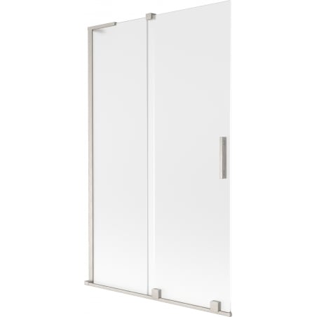 Mexen Velar L 2-panel sliding bath screen 110 x 150 cm, frosted, brushed nickel - 896-110-003-31-97
