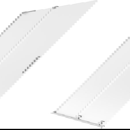 Mexen Velar L Badewannenwand 2-flügelig, verschiebbar 120 x 150 cm, matt, Chrom - 896-120-003-31-01