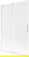 Mexen Velar L shower screen 2-wing sliding 120 x 150 cm, frost, white - 896-120-003-31-20