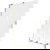 Mexen Velar L Wannenabtrennung 2-flügelig verschiebbar 120 x 150 cm, matt, gold - 896-120-003-31-50