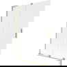 Mexen Velar L Badewannenfaltwand 2-flügelig, 120 x 150 cm, matt, gebürstetes Gold - 896-120-003-31-55