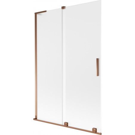 Mexen Velar L klizna pregrada za tuš s dvoja klizna vrata 120 x 150 cm, mraz, ružičasto zlato - 896-120-003-31-60