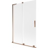 Mexen Velar L vanni duššisein 2-osaline lükand 120 x 150 cm, jää, roosa kuld - 896-120-003-31-60
