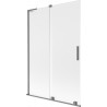 Mexen Velar L vannisein 2-osaline lükandustega 120 x 150 cm, matt, relvmetall - 896-120-003-31-95
