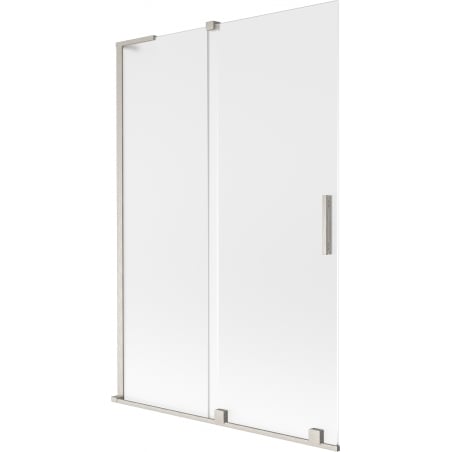 Mexen Velar L divisória de banho de 2 painéis deslizantes 120 x 150 cm, fosco, níquel escovado - 896-120-003-31-97