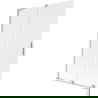 Mexen Velar L Duschwand, 2-flügelig, verschiebbar, 120 x 150 cm, mattiert, gebürstetes Nickel - 896-120-003-31-97