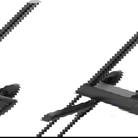 Mexen Diamond grifo de bañera con juego de ducha, negro - 71530-70