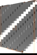 Mexen Velar L Duo paroi de baignoire 2 volets coulissants 150 x 150 cm, graphite, or rose - 896-150-003-42-60