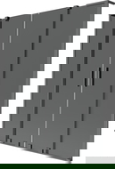 Mexen Velar L Duo Buedemschierm mat zwou Flillek, verschiebbar 150 x 150 cm, Grafit, Gun Metal - 896-150-003-42-95