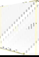 Mexen Velar L Duo paroi de baignoire 2 volets coulissants 150 x 150 cm, givre, doré brossé - 896-150-003-32-55