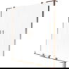 Mexen Velar L Duo Badewannenabtrennung 2-flügelig schiebbar 150 x 150 cm, Eisglas, Roségold - 896-150-003-32-60