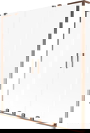 Mexen Velar L Duo paroi de baignoire à 2 panneaux coulissants 150 x 150 cm, givré, or rose - 896-150-003-32-60