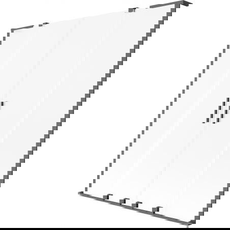 Mexen Velar L Divu spārnu vannas ekrāns, divdaļīgs bīdāms 150 x 150 cm, matēts, tumšs metāls - 896-150-003-32-95