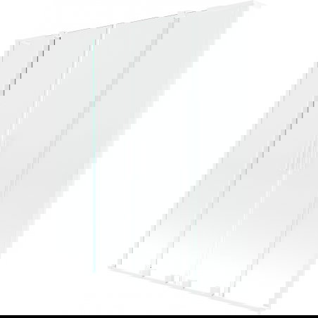 Mexen Velar L Διπλό παραβάν μπανιέρας 2 φύλλων συρόμενο 150 x 150 cm, διάφανο,