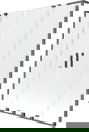 Mexen Velar L Duo paroi de baignoire 2 volets coulissants 150 x 150 cm, transparent, métal grisé - 896-150-003-02-95