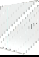 Mexen Velar L Zweiteilige Duschabtrennung, 2-flügelig, 150 x 150 cm, transparent, gebürsteter Nickel - 896-150-003-02-97