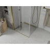 Mexen Lima Faltdusche 70 x 70 cm, transparent, gold - 856-070-070-50-00