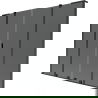 Mexen Velar L Duo Badewannenfaltwand 2-flügelig verschiebbar 180 x 150 cm, grafit, schwarz - 896-180-003-42-70