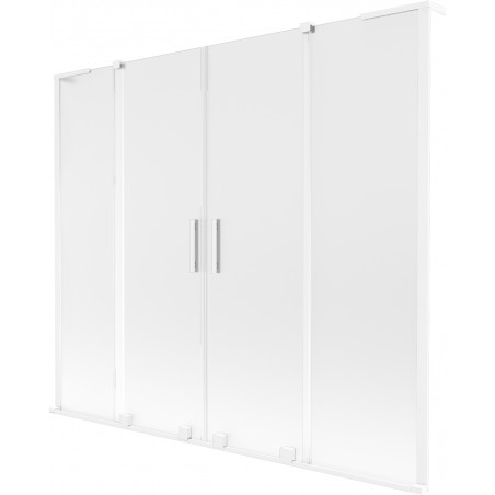 Mexen Velar L Duo vanniseina 2-osaline lükanduks 180 x 150 cm, matt, valge - 896-180-003-32-20