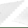 Mexen Velar L Duo Badewannenfaltwand 2-flügelig verschiebbar 180 x 150 cm, matt, weiß - 896-180-003-32-20