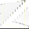 Mexen Velar L Duo Badewannenabtrennung 2-flügelig, verschiebbar 180 x 150 cm, Frost, Gold - 896-180-003-32-50