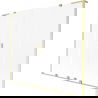 Mexen Velar L Duo Badewannenparavent 2-flügelig verschiebbar 180 x 150 cm, matt, gold gebürstet - 896-180-003-32-55