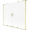 Mexen Velar L Duo vanniekraan 2-luugiline libistatav 180 x 150 cm, härmatis, kuldne harjatud - 896-180-003-32-55