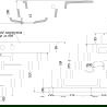 Mexen Ben Granitspüle 1-beckig mit linkem Abtropffeld 600 x 500 mm, weiß, Siphon chrom - 6522605000-20