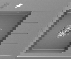 Mexen Ben νεροχύτης γρανίτης 1-διαμέρισμα με στεγνωτήριο, αριστερός 600 x 500