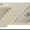 Mexen Ben granieten spoelbak 1-komers met linker afdruiprek 600 x 500 mm, beige, gouden sifon - 6522605000-69-G