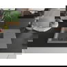Mexen Ben granieten spoelbak 1-komer met afdruiprek links 600 x 500 mm, grijs, zwarte sifon - 6522605000-71-B