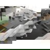 Mexen Ben granieten spoelbak 1-komer met afdruiprek links 600 x 500 mm, grijs, zwarte sifon - 6522605000-71-B