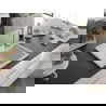 Mexen Ben Granitspüle 1-becken mit Abtropffläche rechts 600 x 500 mm, weiß, Siphon Chrom - 6523605000-20